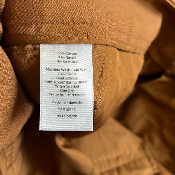 NWT Talbots Newport Trouser Pants Women's Brown Dress Pants Size 6P - Picture 9 of 14